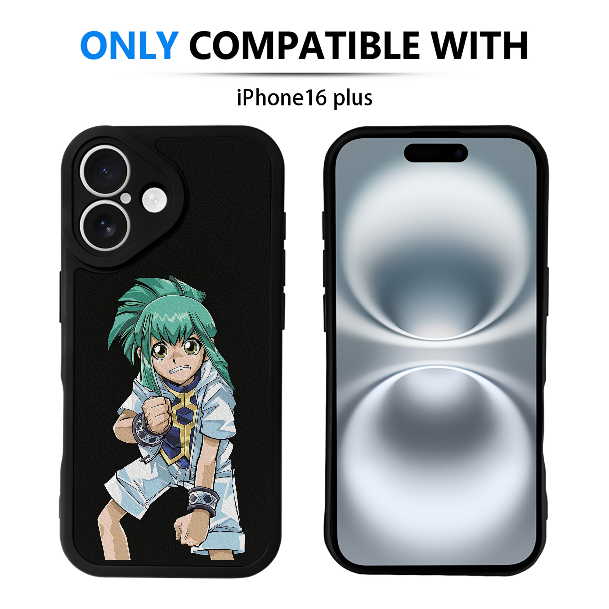 遊☆戯☆王 Yu-Gi-Oh! 【iPhone 16シリーズ対応】シリコンスマホケース（レザー調） 材質：シリコン